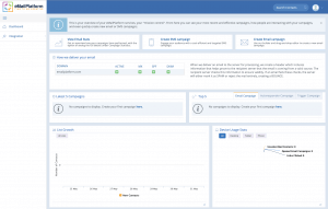 A screenshot from the interface of MarketingPlatform picturing the instructions for using User Accounts.
