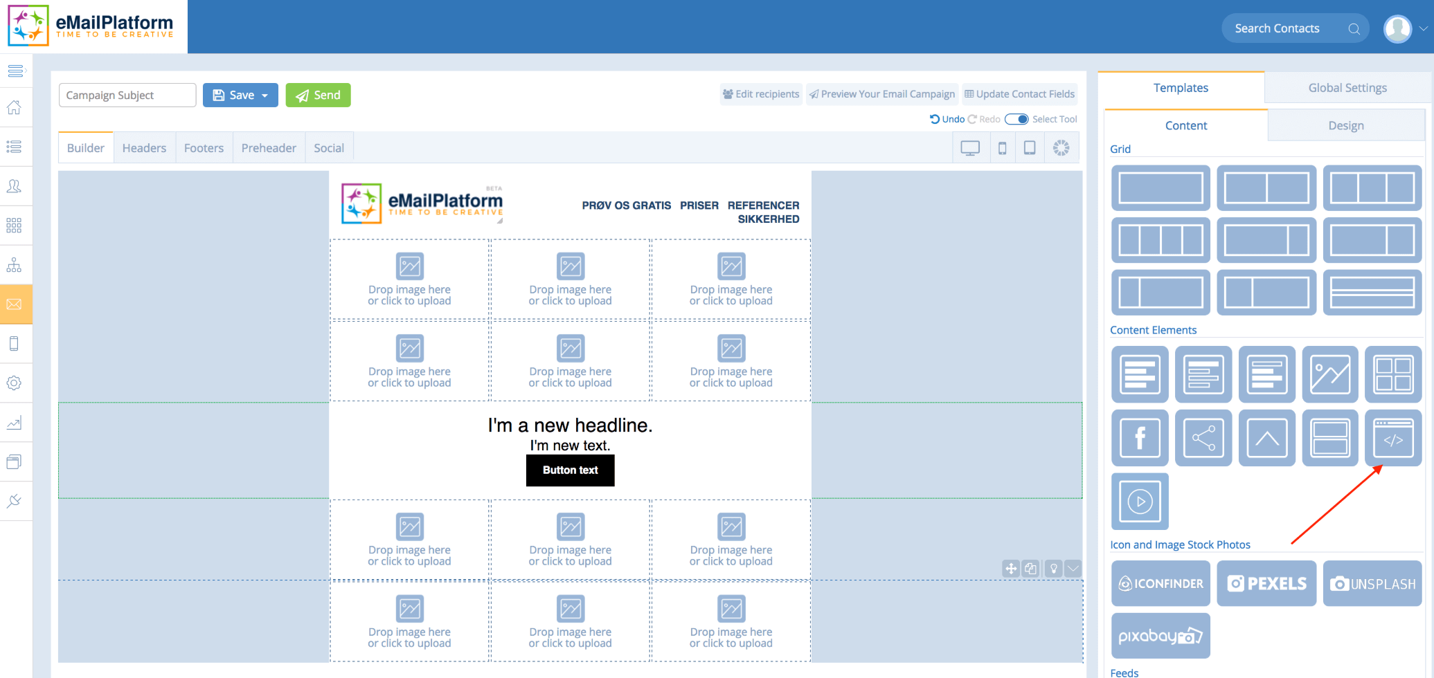 A screenshot from the interface of MarketingPlatform, picturing the instructions to integrate clerk.io with MarketingPlatform.