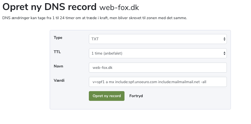 A screenshot from the interface of MarketingPlatform, picturing the instructions for setting up SPF/DKIM.