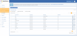 A screenshot from the interface of MarketingPlatform, picturing the instructions to Find, Edit or Delete a Data Field.