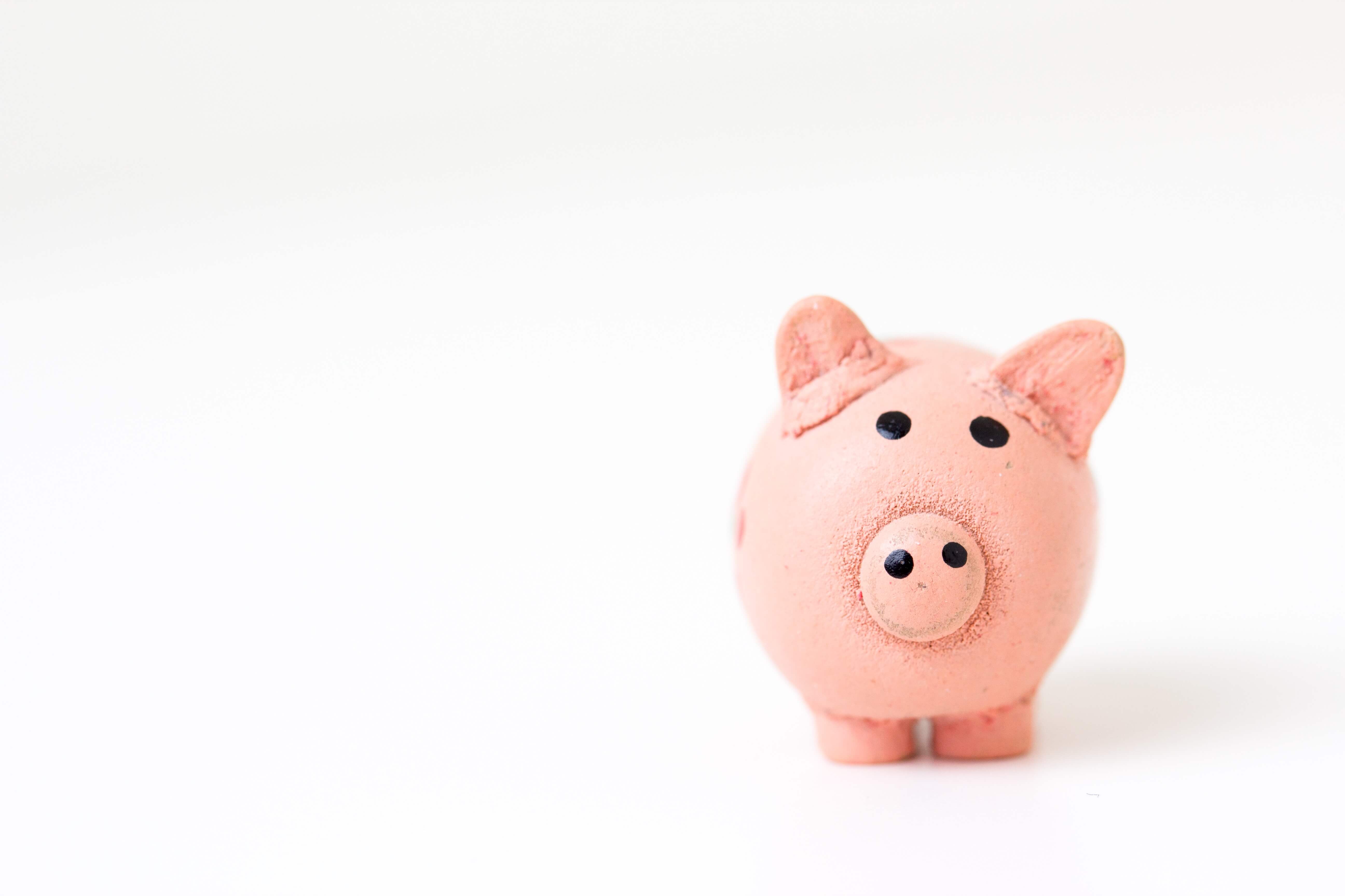 A small piggy bank symbolizing the cost-effective characteristic of email marketing