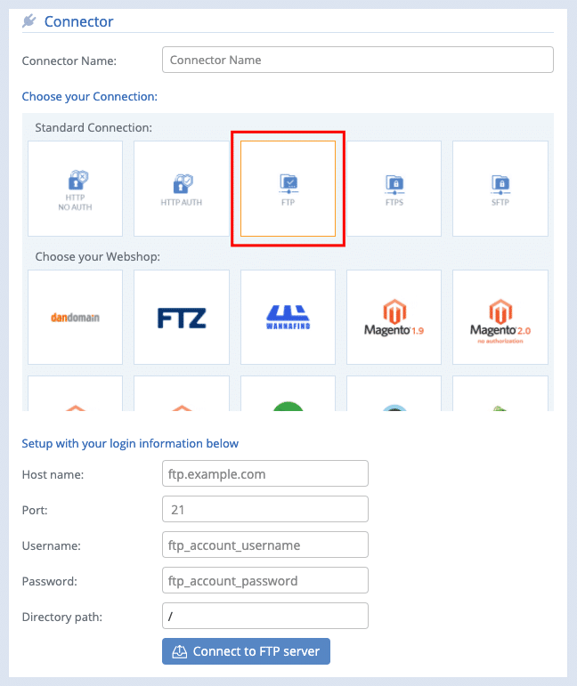 A screenshot from the interface of MarketingPlatform picturing the instructions for using One-to-Many CSV integration via FTP.