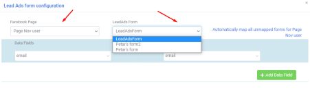 A screenshot from the interface of MarketingPlatform picturing the instructions for using LeadsAds and MarketingPlatform.