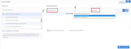 A screenshot from the interface of MarketingPlatform picturing the instructions for using LeadsAds and MarketingPlatform.