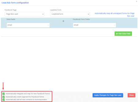 A screenshot from the interface of MarketingPlatform picturing the instructions for using LeadsAds and MarketingPlatform.