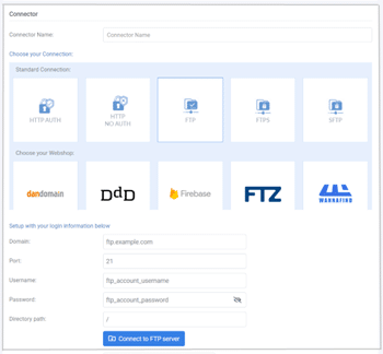 A screenshot from the interface of MarketingPlatform picturing the instructions for using a One-to-Many XML integration via FTP.