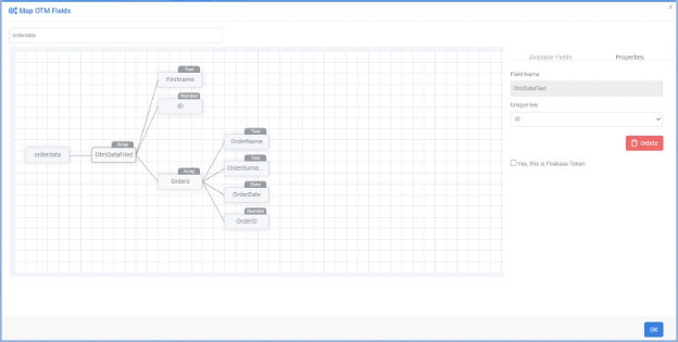 A screenshot from the interface of MarketingPlatform picturing the instructions for using a One-to-Many JSON integration via FTP.