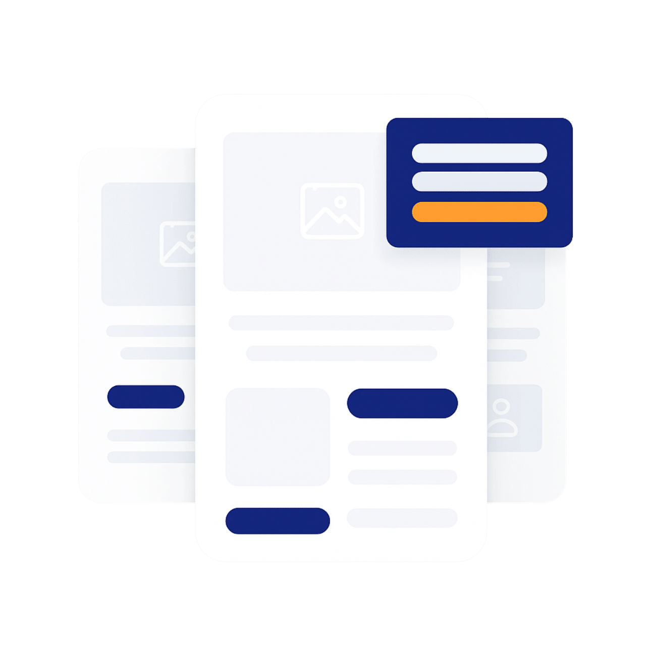 Email Newsletter Marketing A graphic illustration depicts the SMS marketing automation feature of MarketingPlatform.
